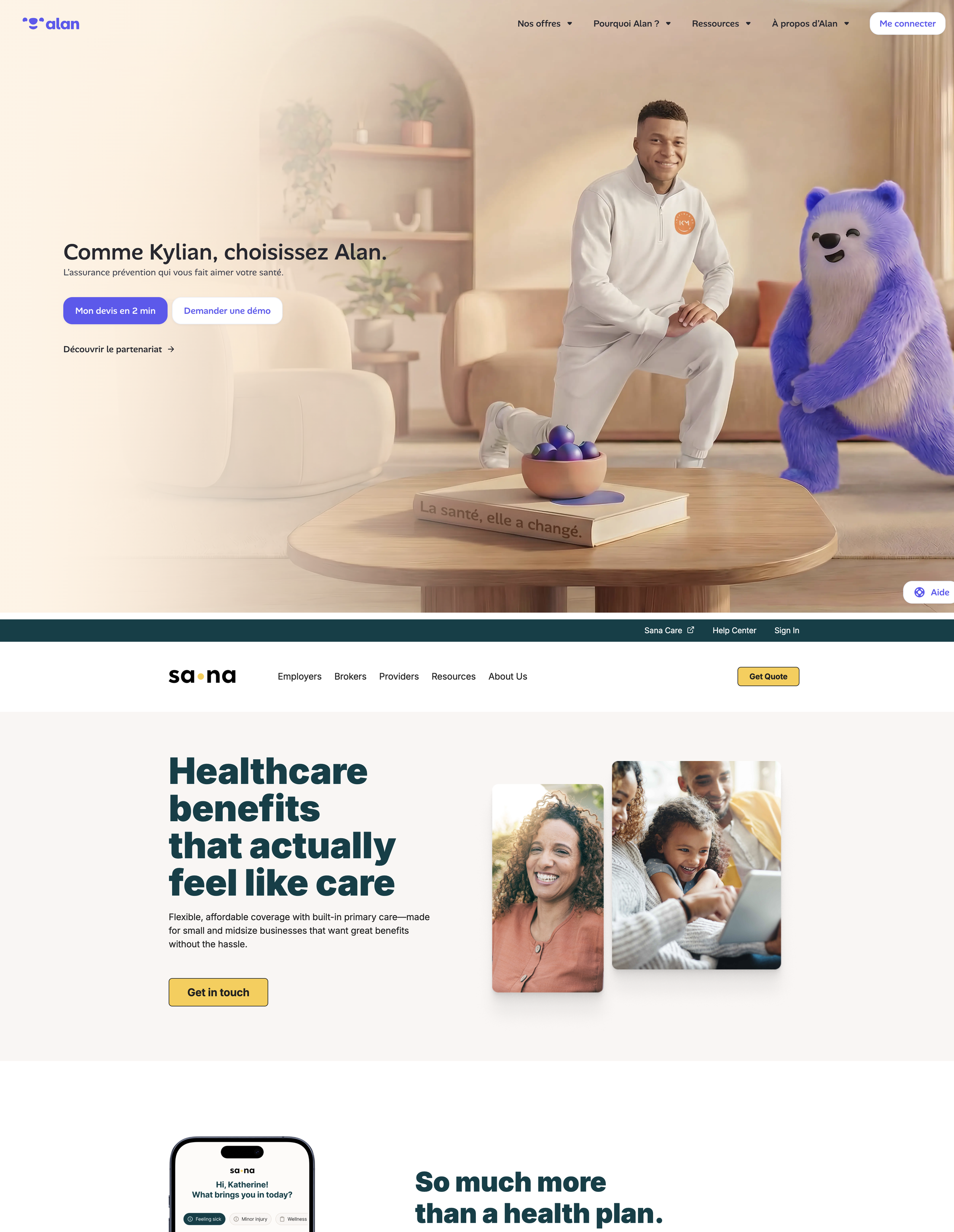 Alan and Sana homepage hero stacked