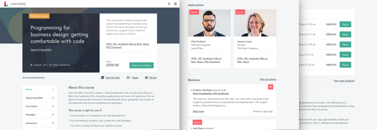 Course-pages