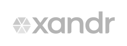Xandr company logo with hexagon shape icon on the left and the word 'xandr' in lowercase letters.