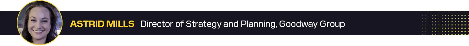 Astrid Mills, Goodway Group, headshot.