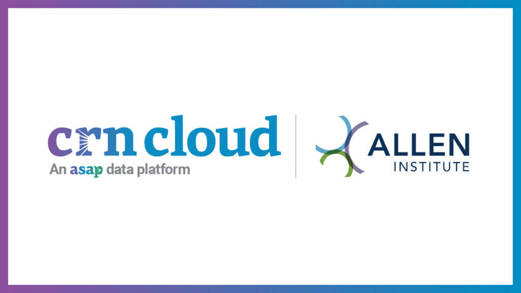 crncloud ASAP data platform logo next to Allen Institute logo