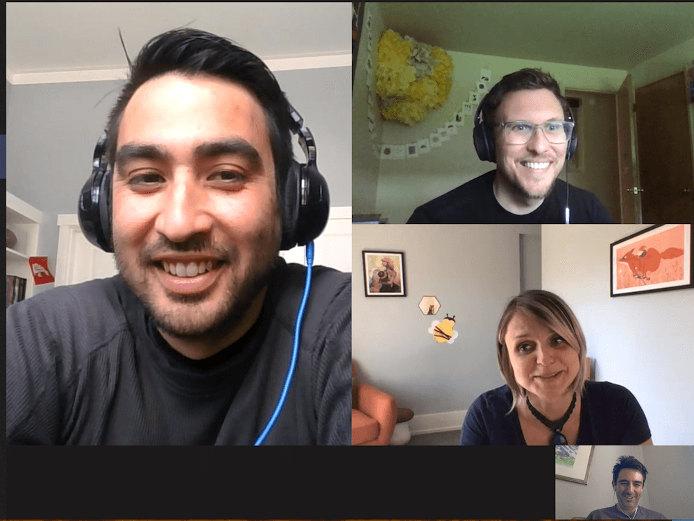 Members of the Ephys team at the Allen Institute for Brain Science meet virtually.