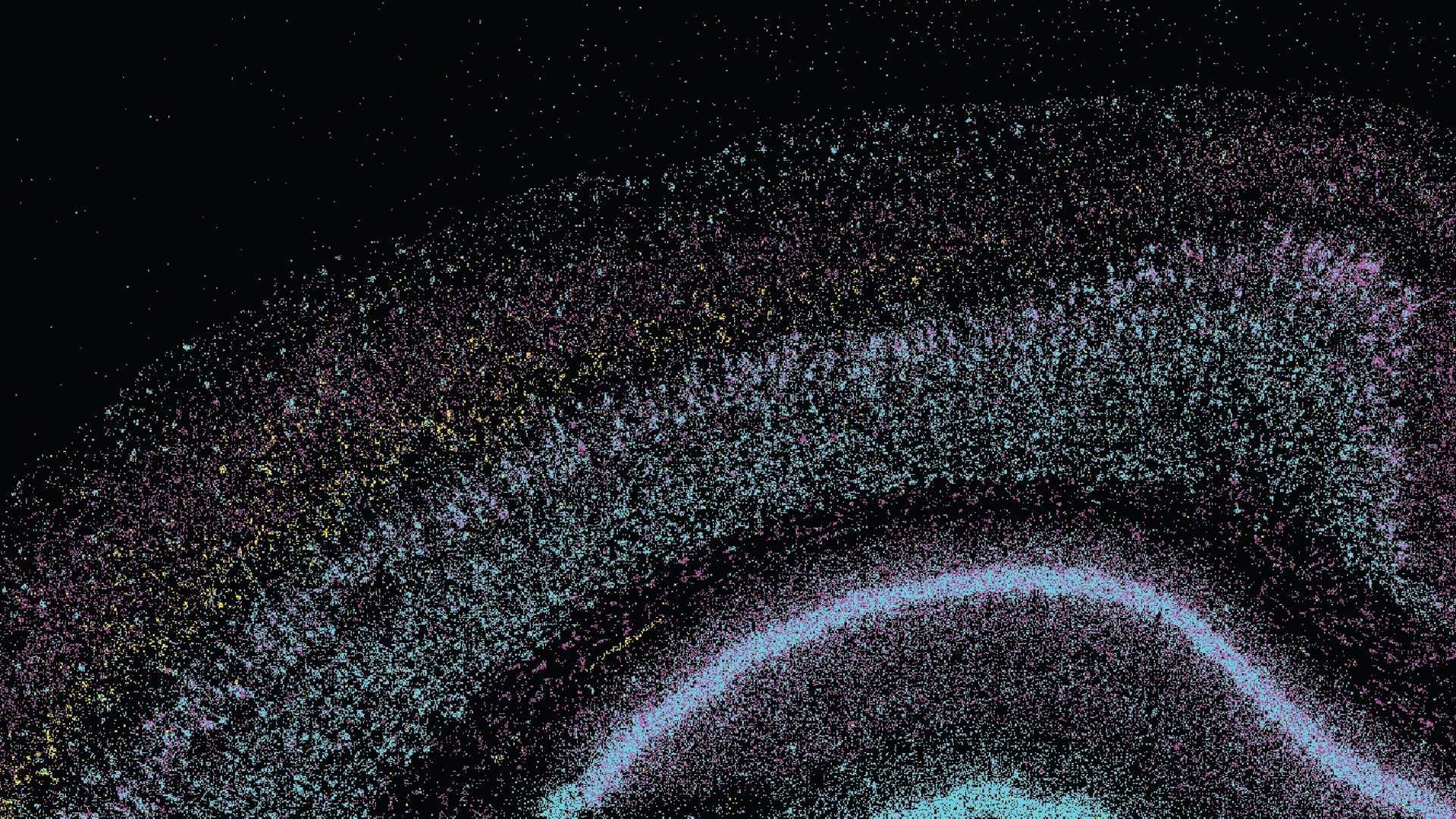 Milky Way galaxy band spanning across starry night sky with colorful nebula dust