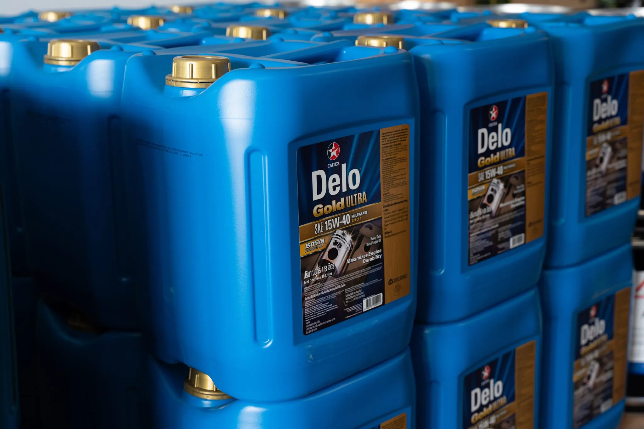 Delo products on selves at Invercargill Oil Shop