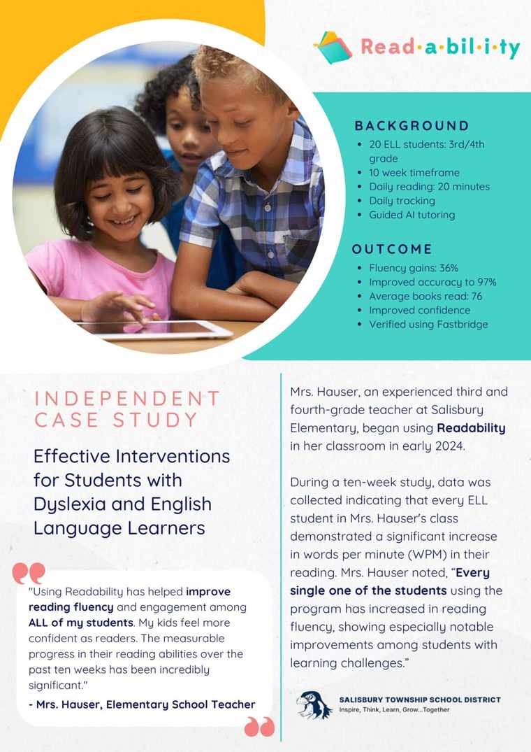 Independent Case Study: Effective Interventions for Students with Dyslexia and English Language Learners