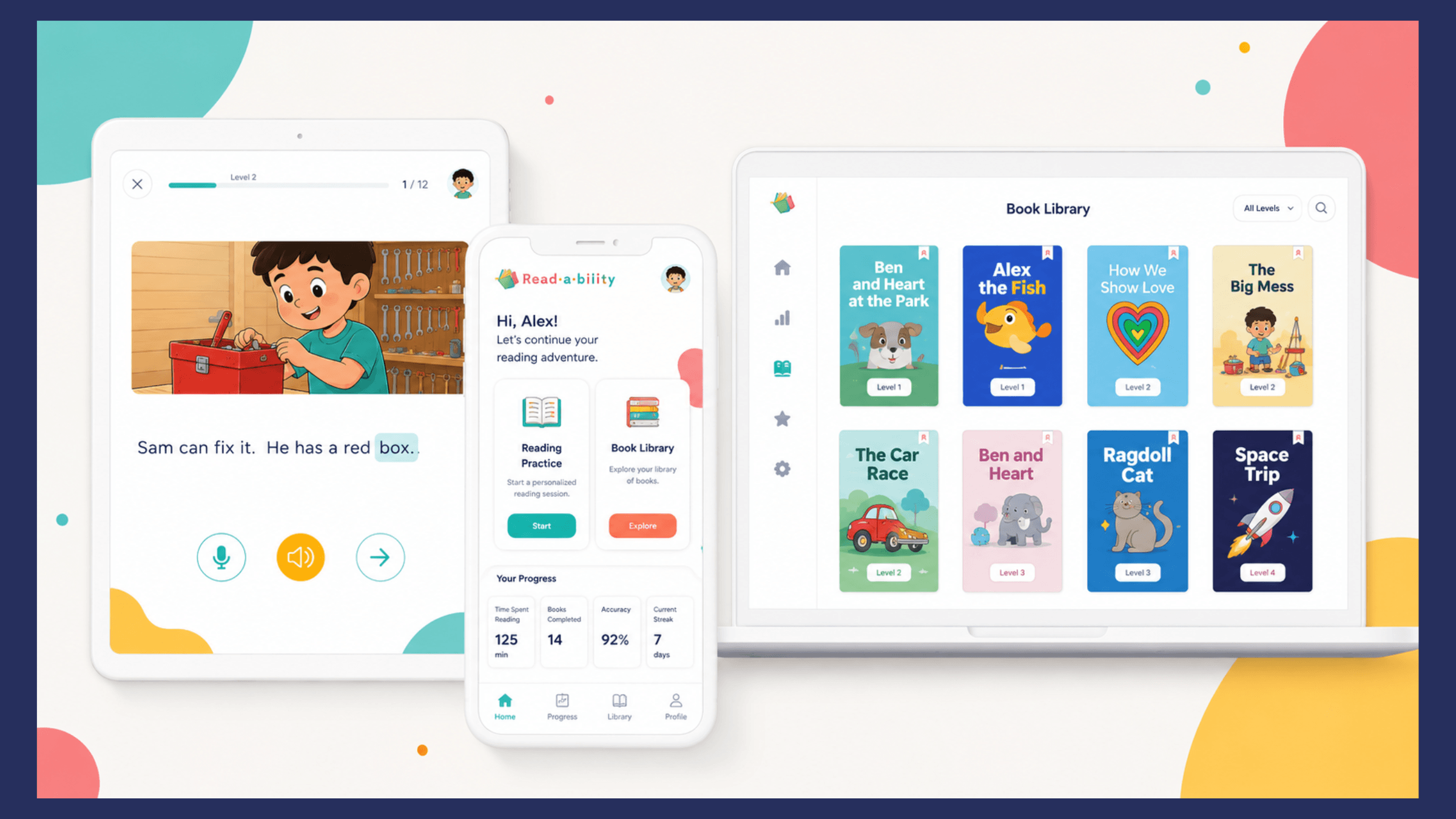 Readability app providing personalized reading support for children with dyslexia