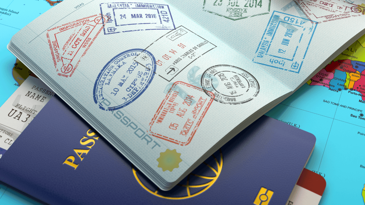 Passport and travel documents for preparing a child for an extended absence from home