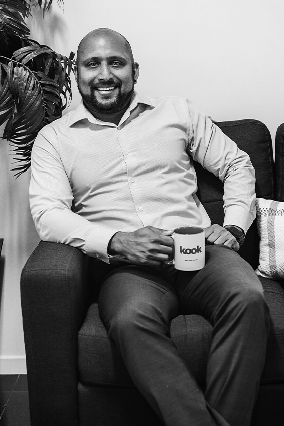 anoop arakkan digital marketer in black and white