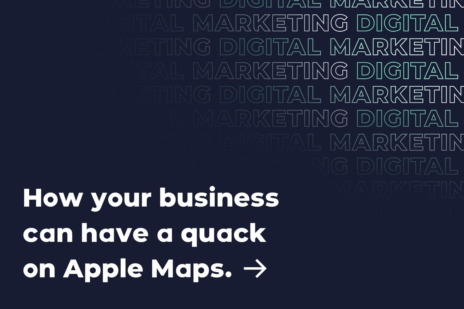 How your business can have a quack on Apple Maps