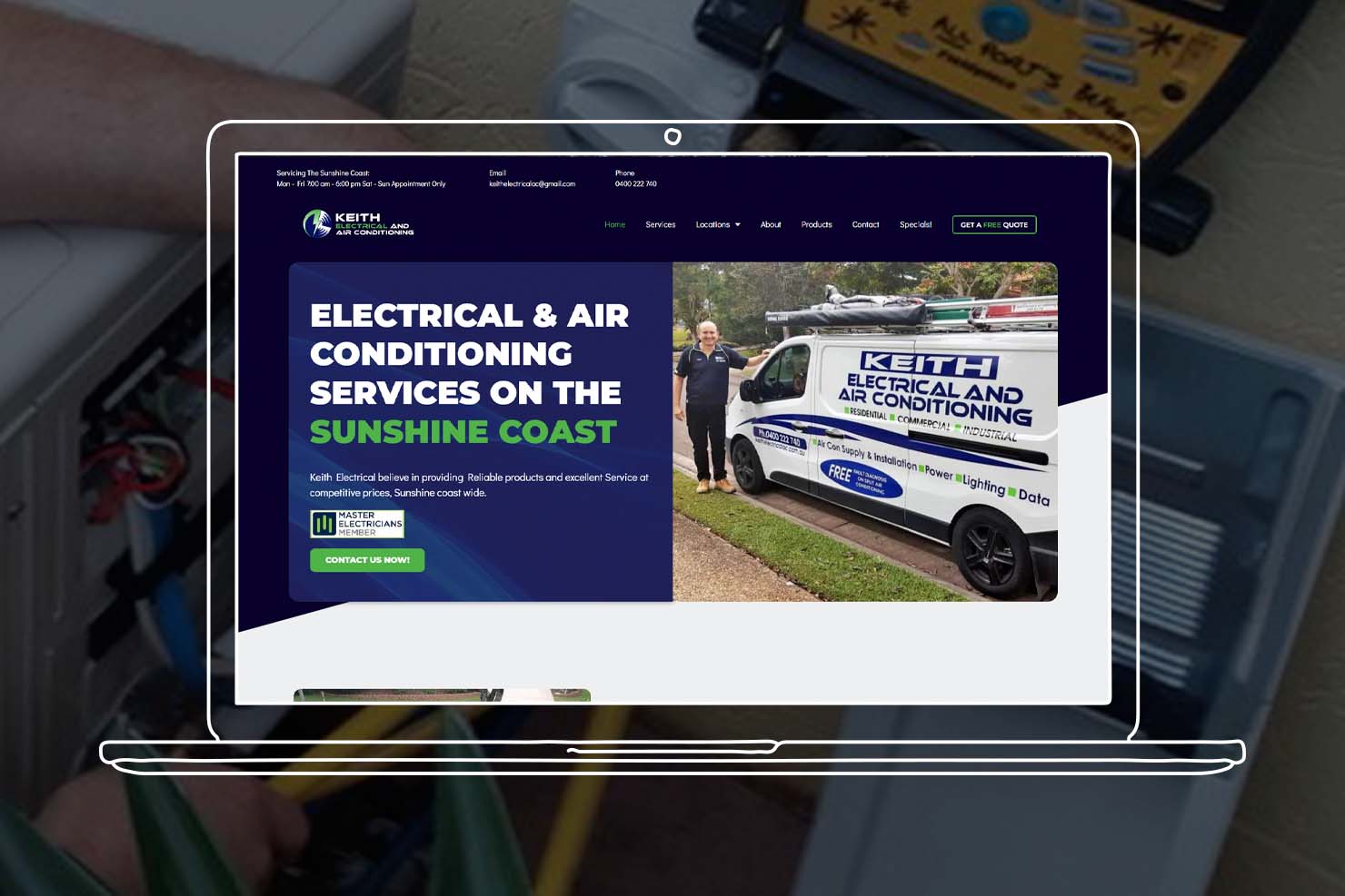 Digital marketing for Air Conditioning Specialists and Electricians
