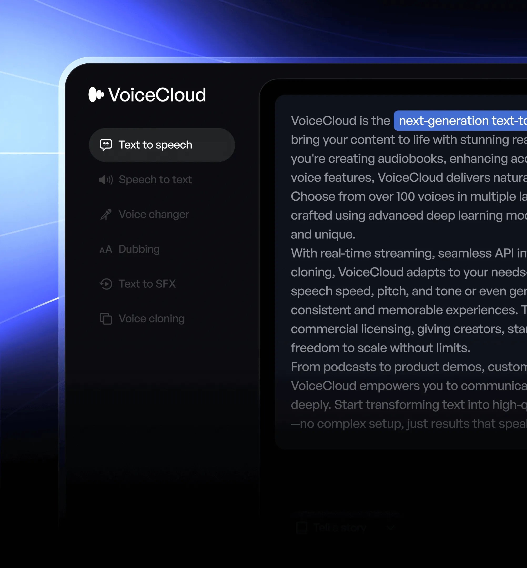 Sign In - VoiceCloud - Webflow Template | BRIX Templates