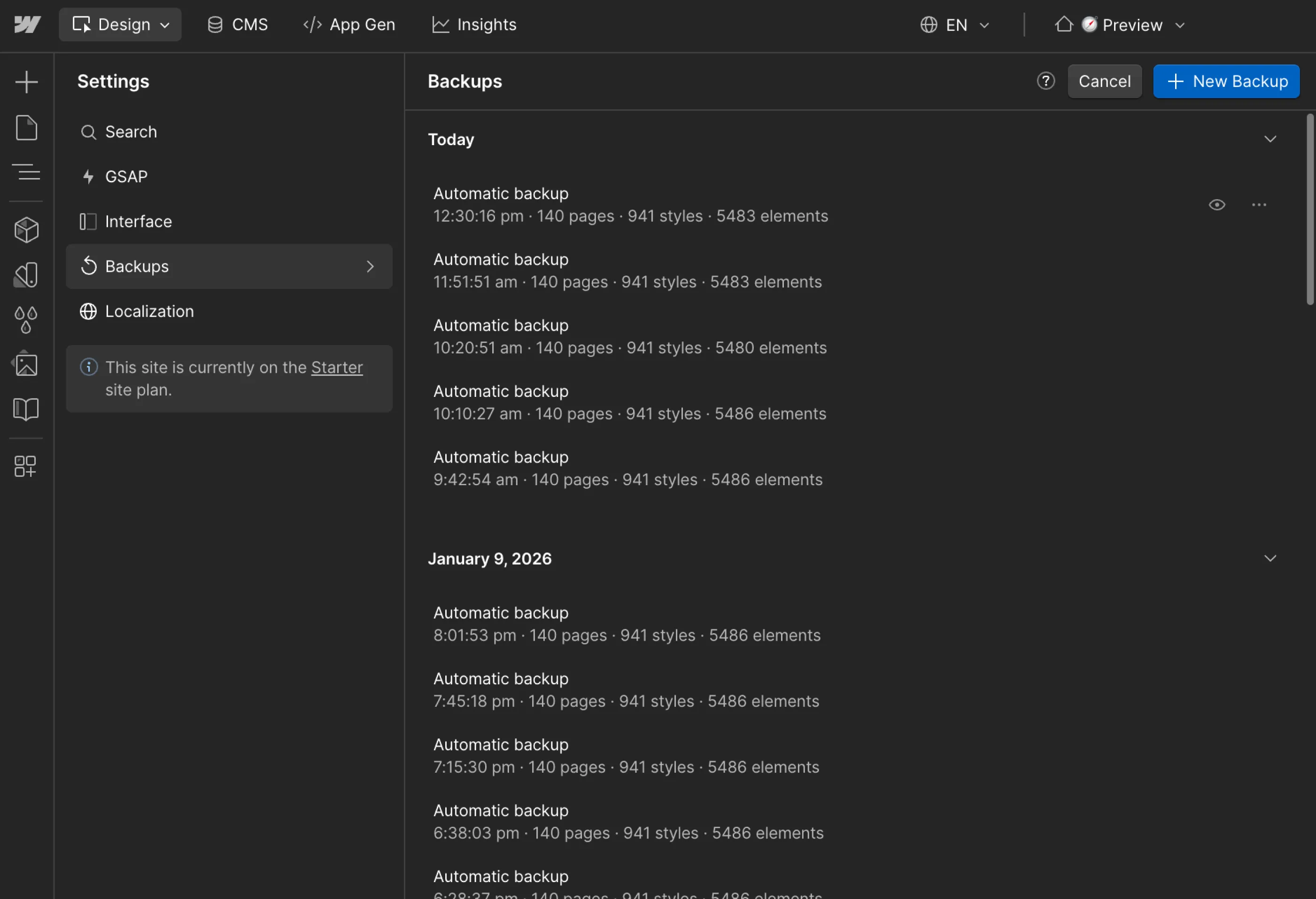 Backups - VoiceCloud - Webflow Template | BRIX Templates