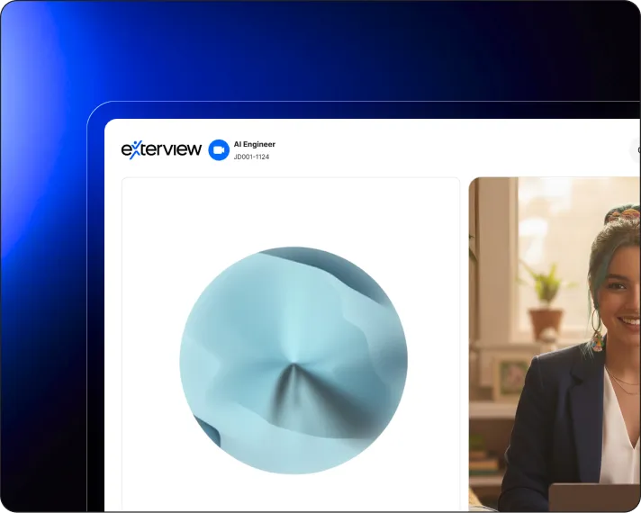 Exterview voice interview interface