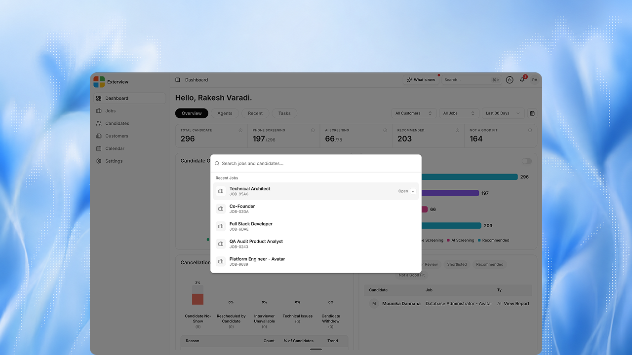 Search and Export