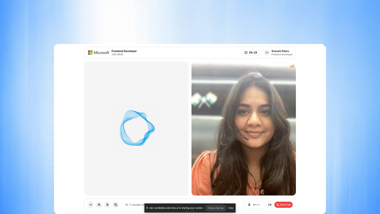 EX Voice: AI Voice Interview