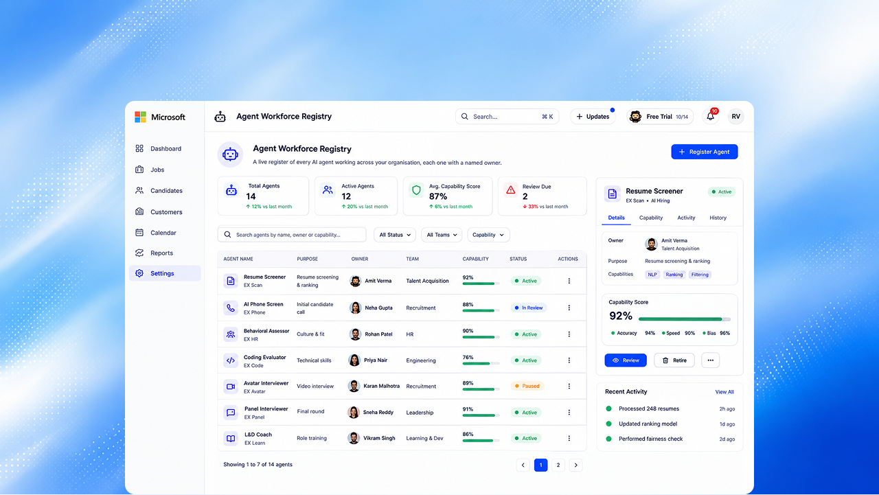 Agent Workforce Registry