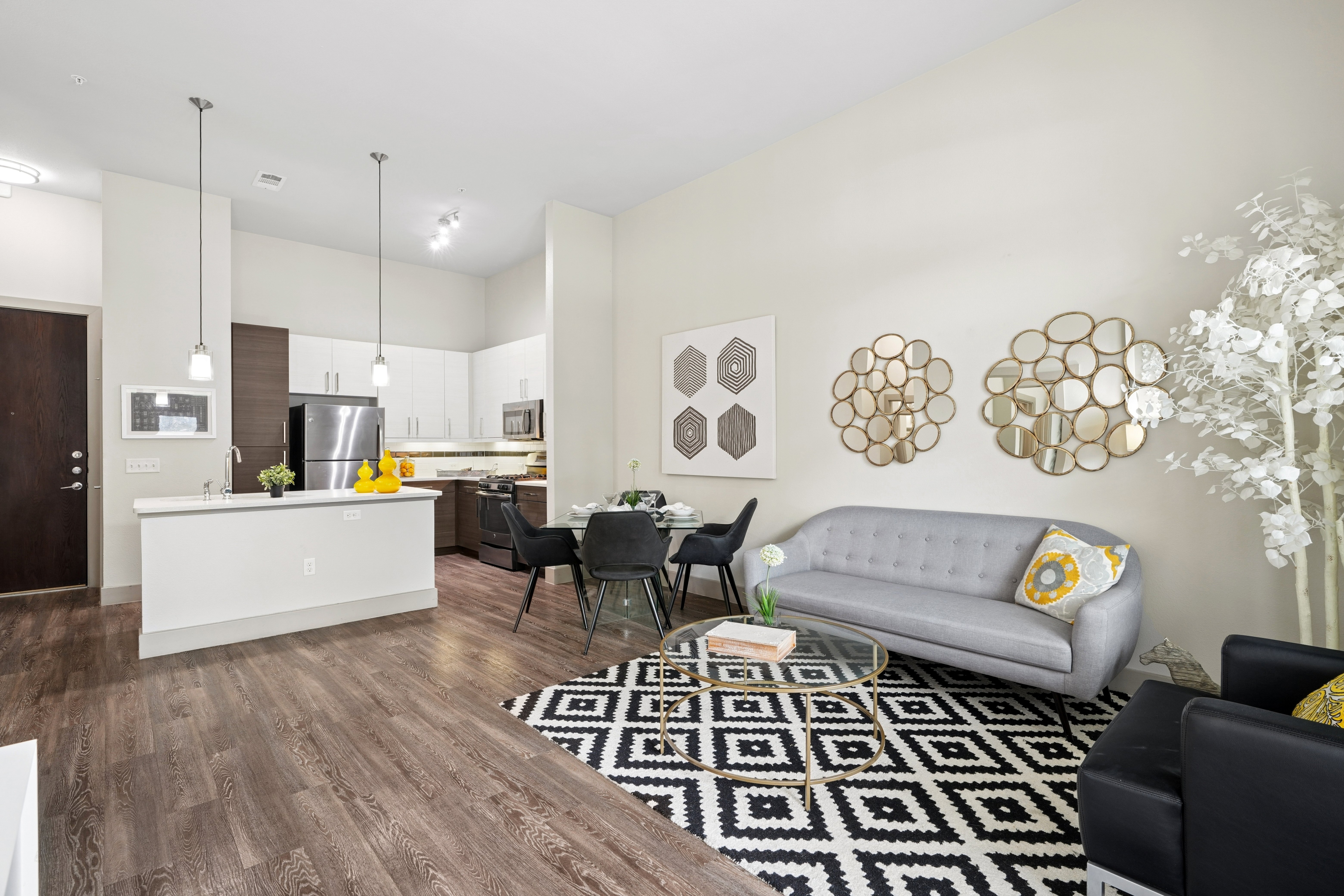 Open concept living area