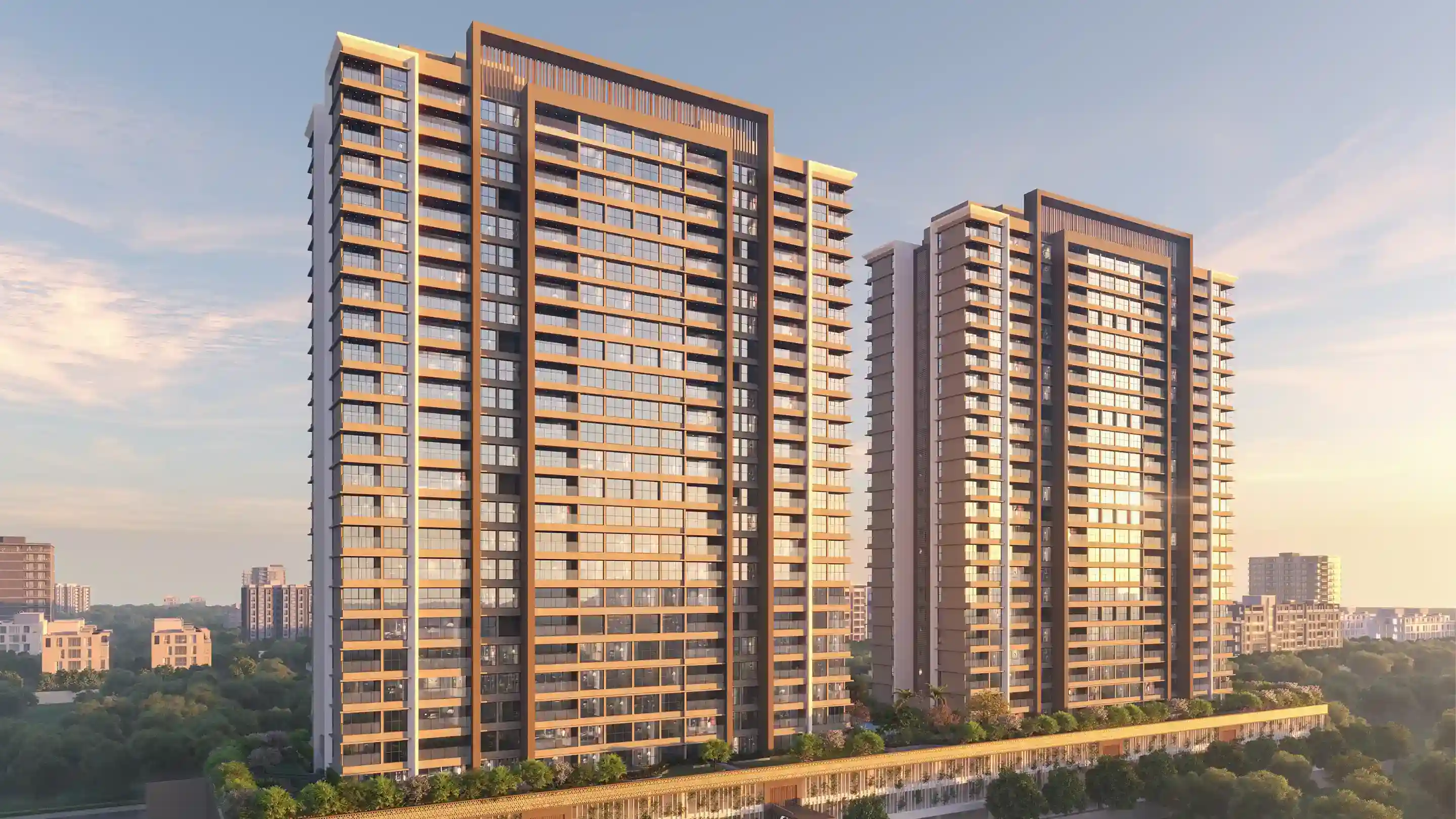 Bhandari 7 Plumeria Drive Arial shot at afternoon Pune