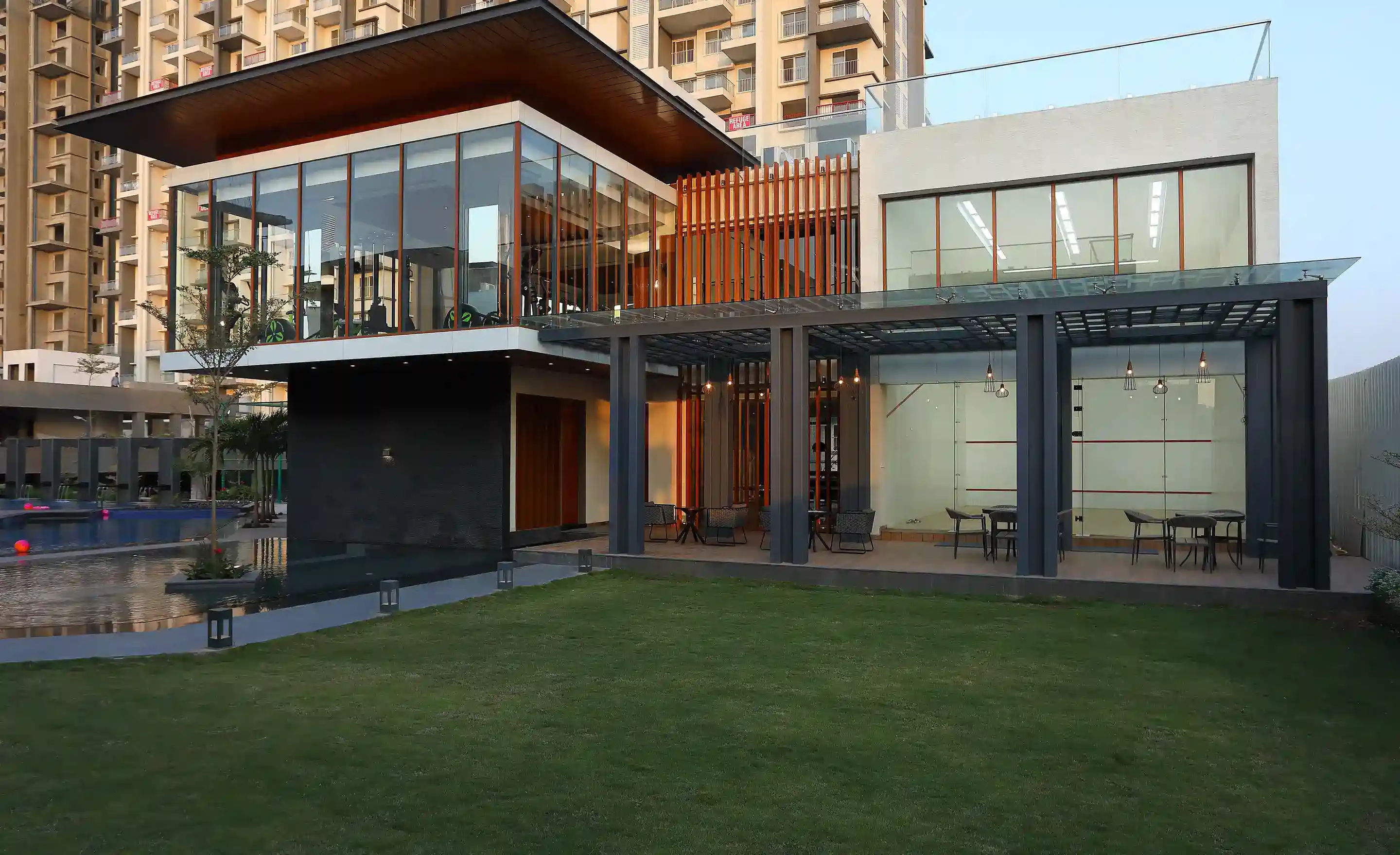 Bhandari 7 Plumeria Drive Pool Side Cafe Amenity Tathwade, Pune 