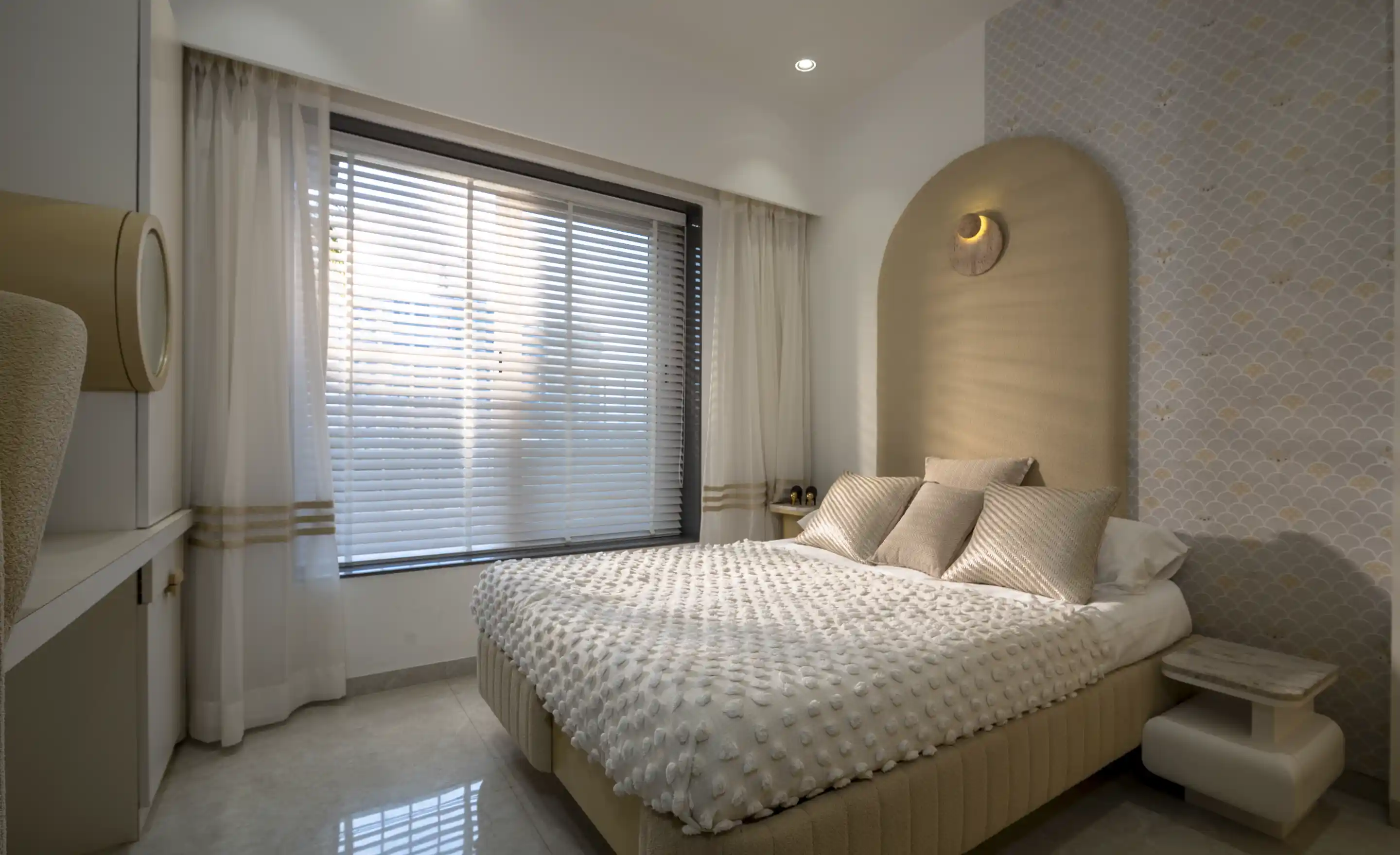 Bhandari 7 Plumeria Drive Master Bedroom Window Reveal Shot Tathwade, Pune