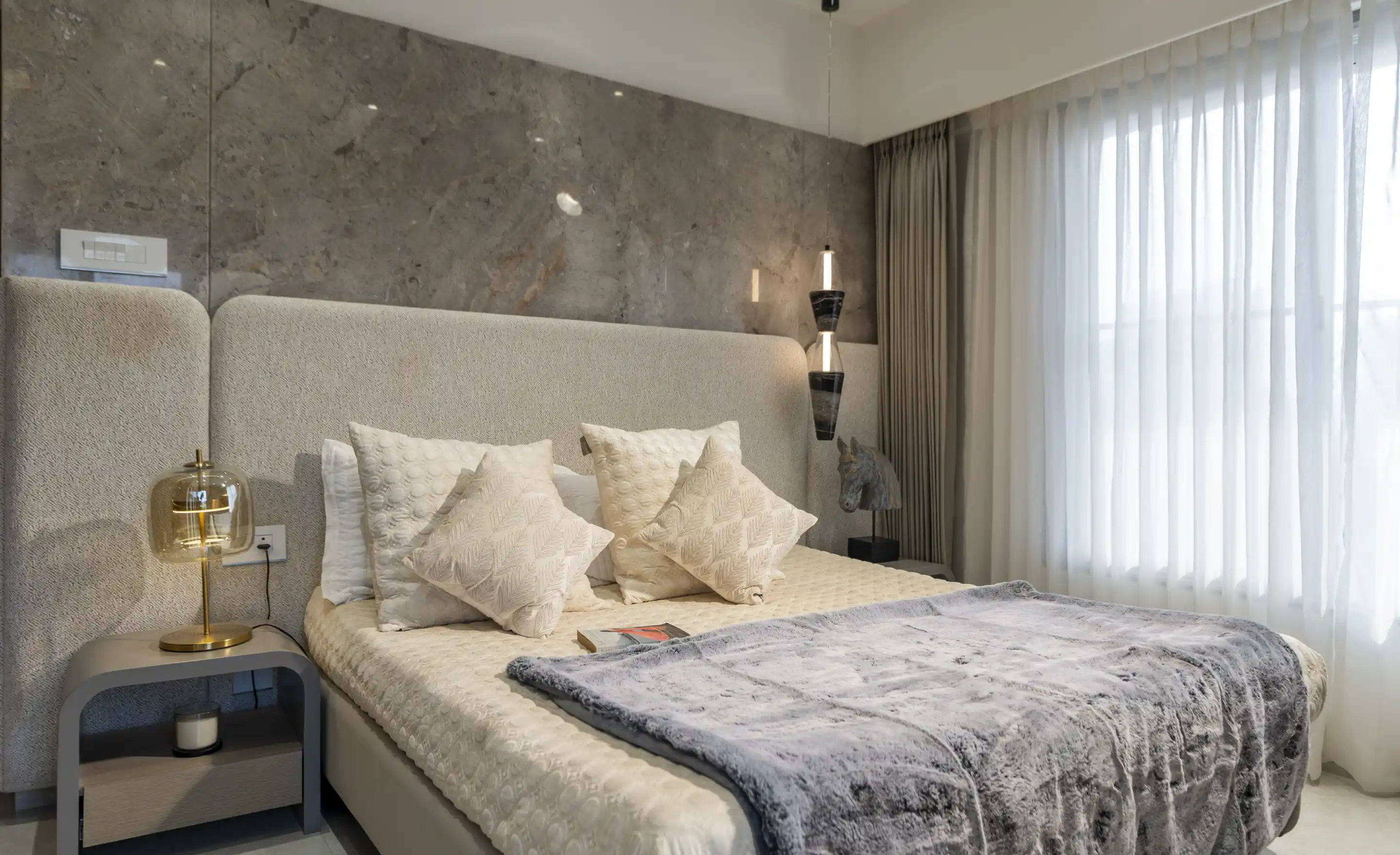 Bhandari 7 Plumeria Drive Master Bedroom Closeup Tathwade, Pune