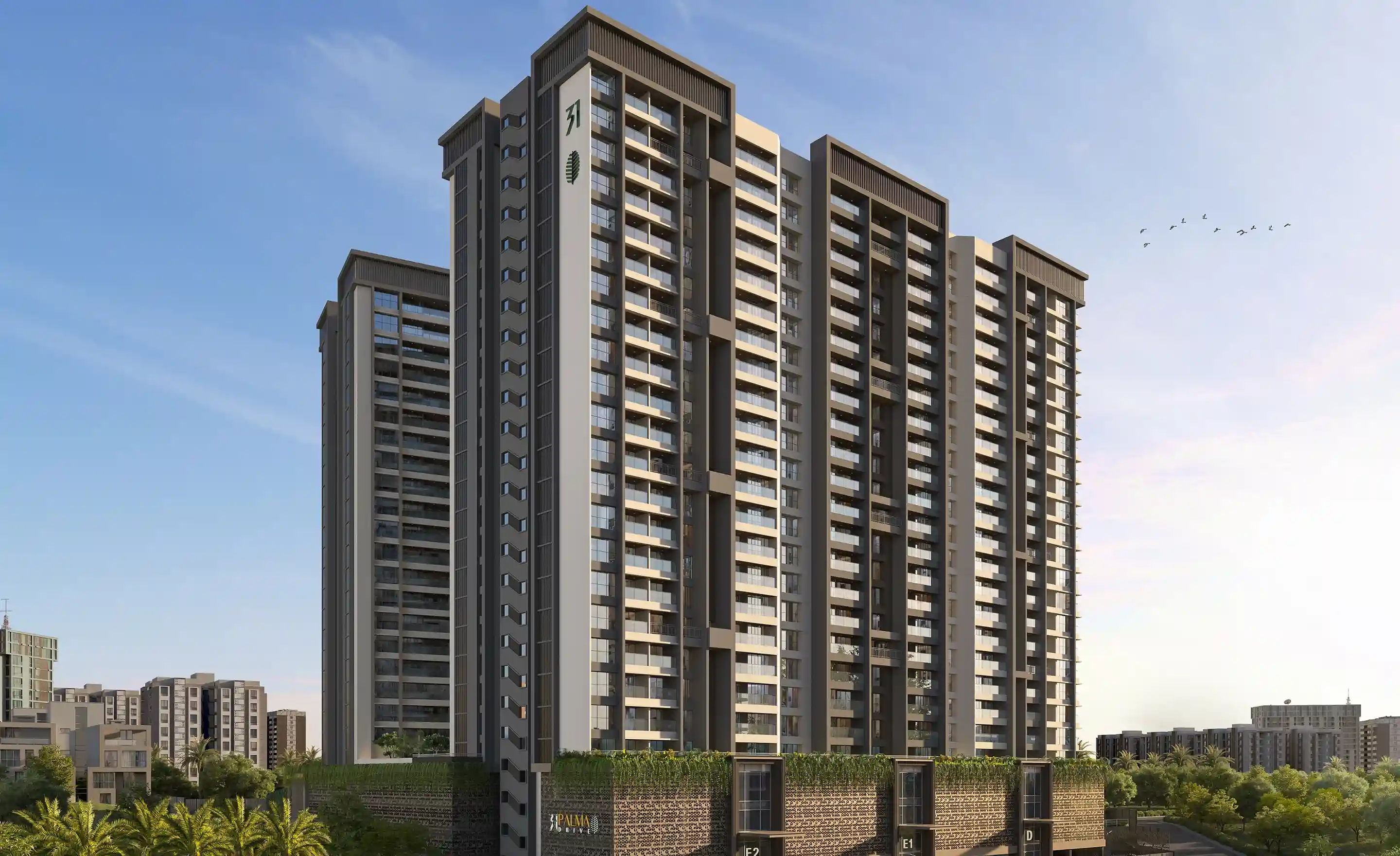 Bhandari 7 Plumeria Drive Arial shot at afternoon Pune