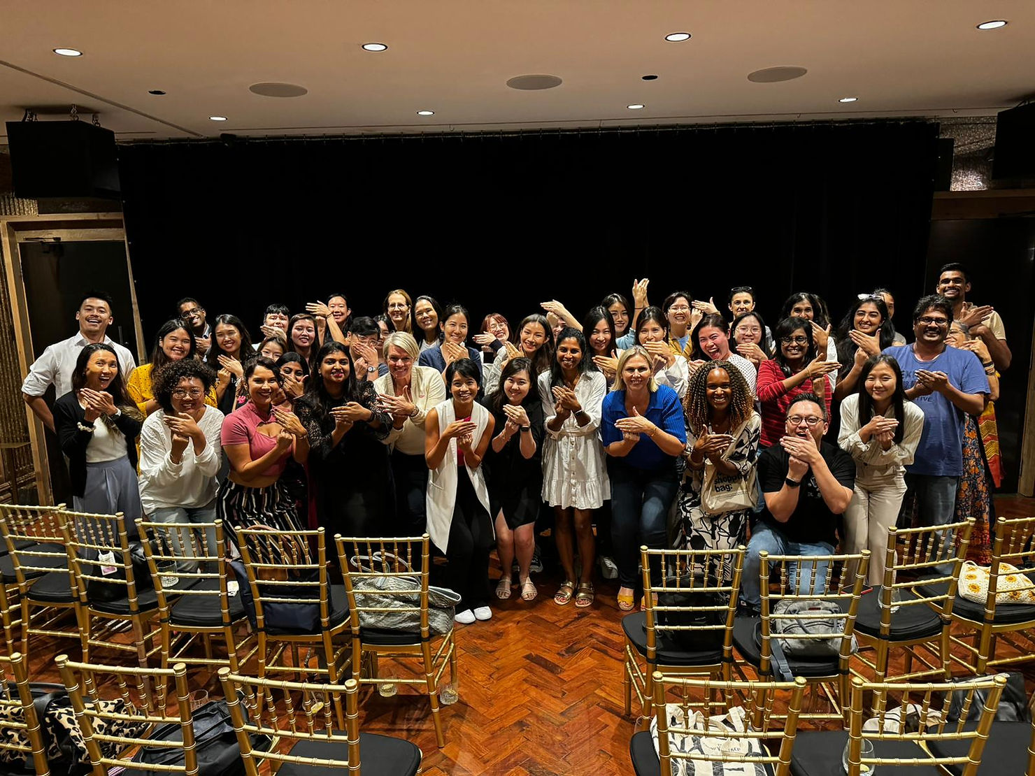 Shilpa with her What The Fail community, 2024