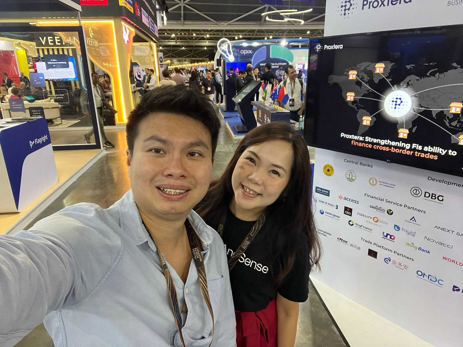 Timothy and Deanna at the Singapore FinTech Festival, 2024