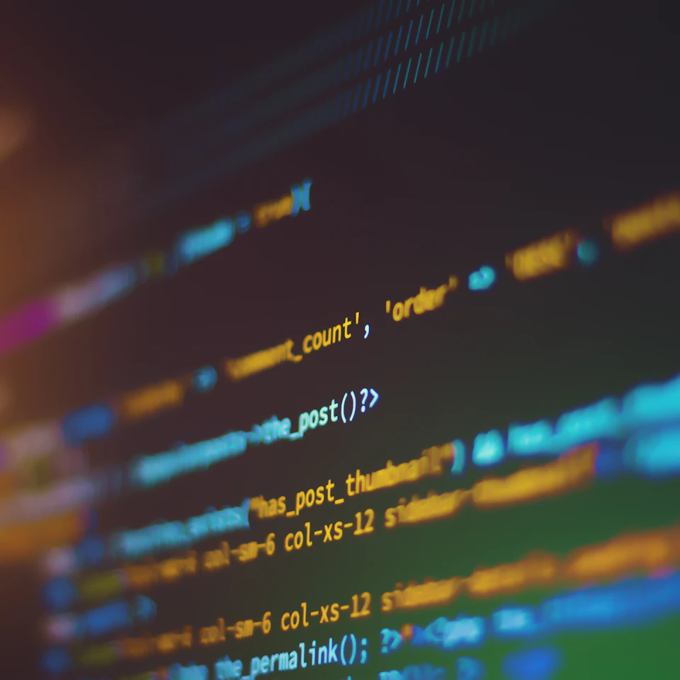Lines of code on a computer display