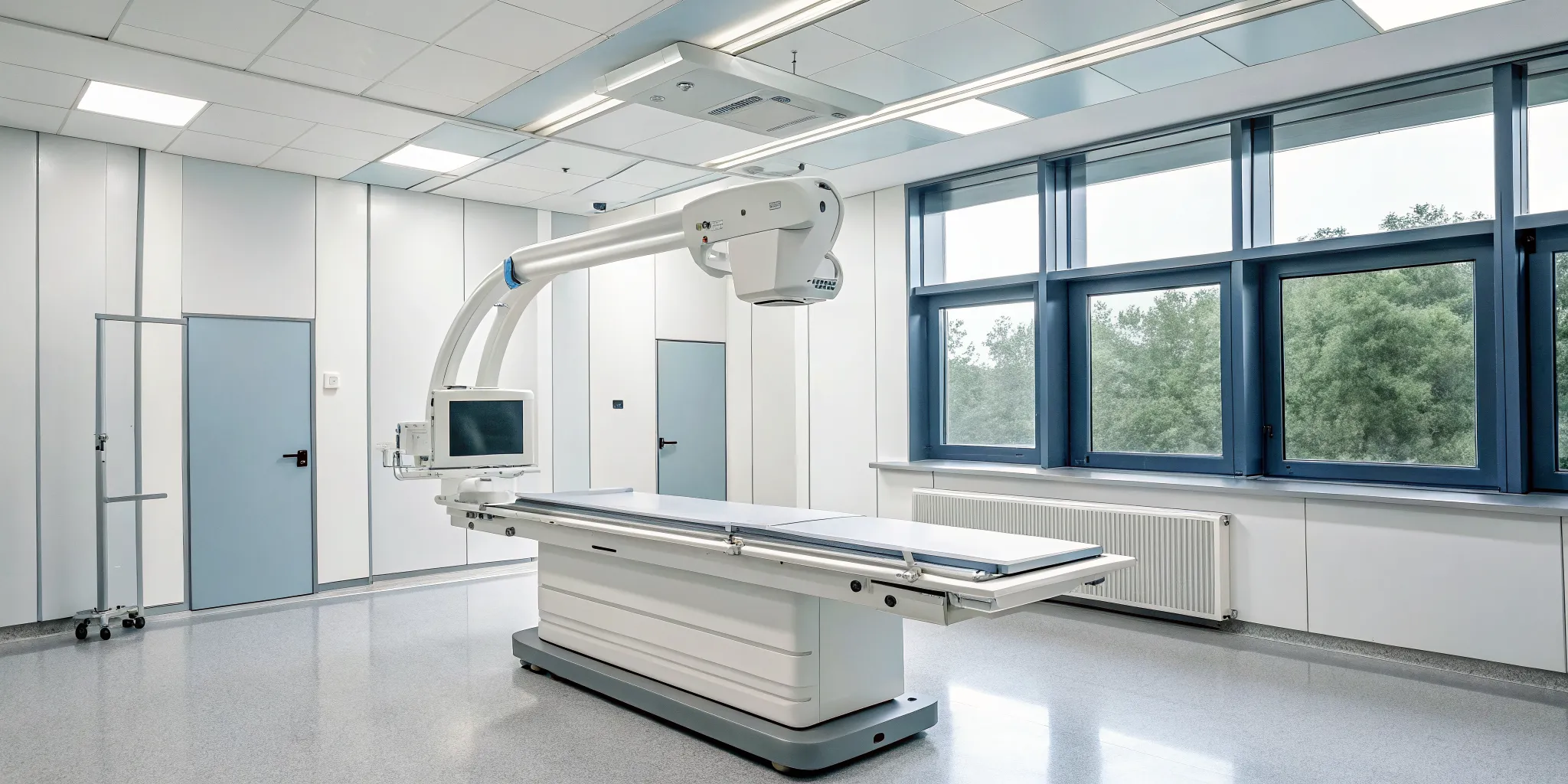 A patient receiving a DEXA scan for body composition at a local wellness clinic.