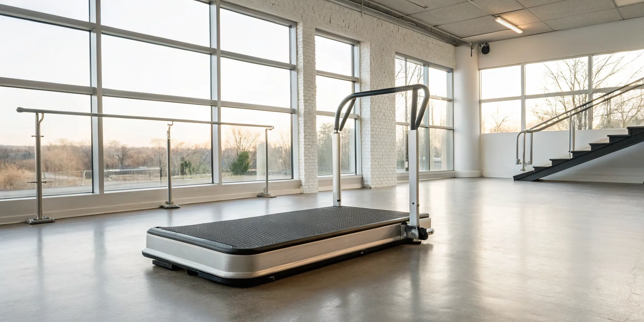 A vibration plate for back pain therapy and core strengthening.