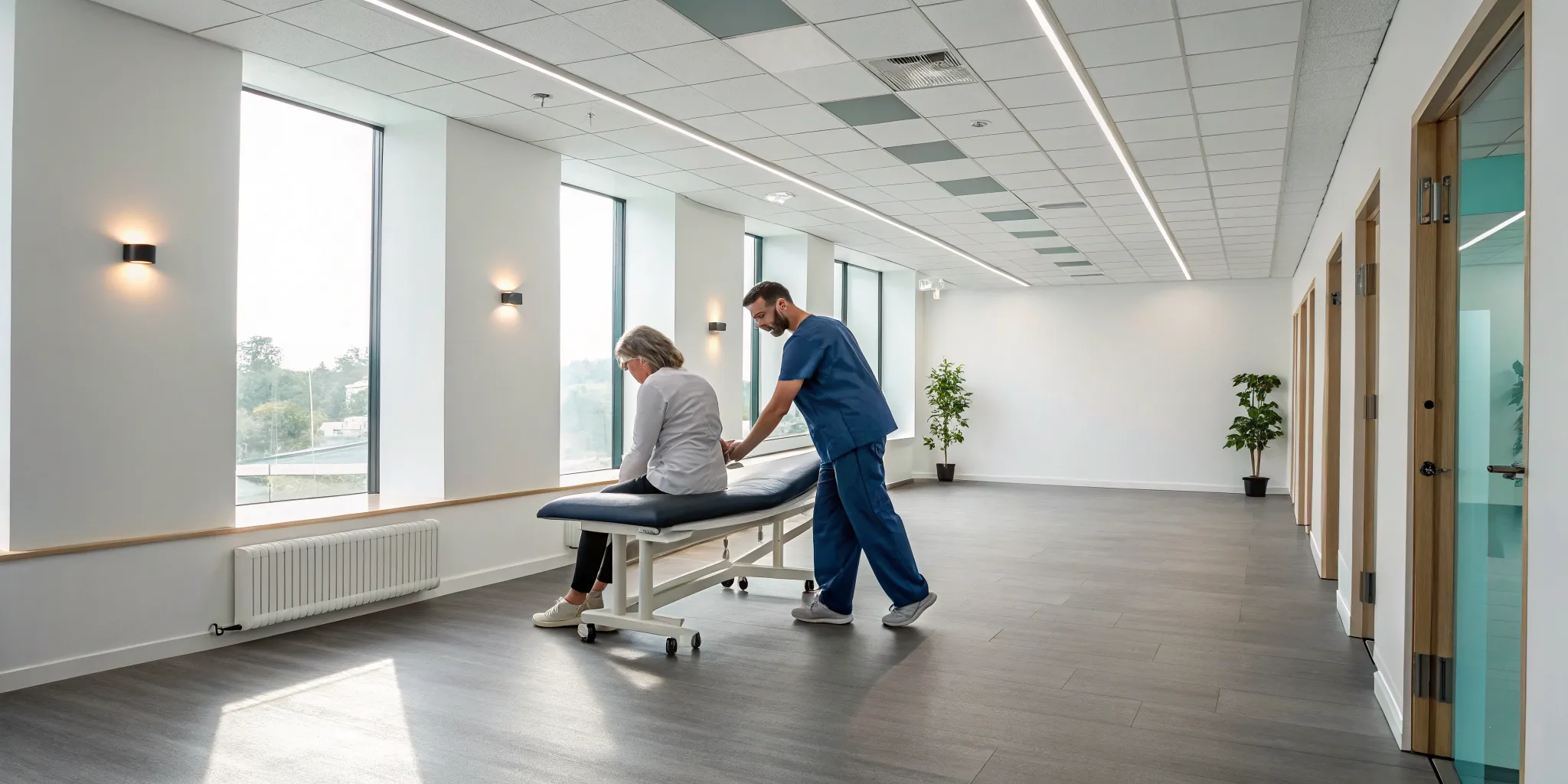 Patient receiving one of the best non-surgical treatments for sciatica.