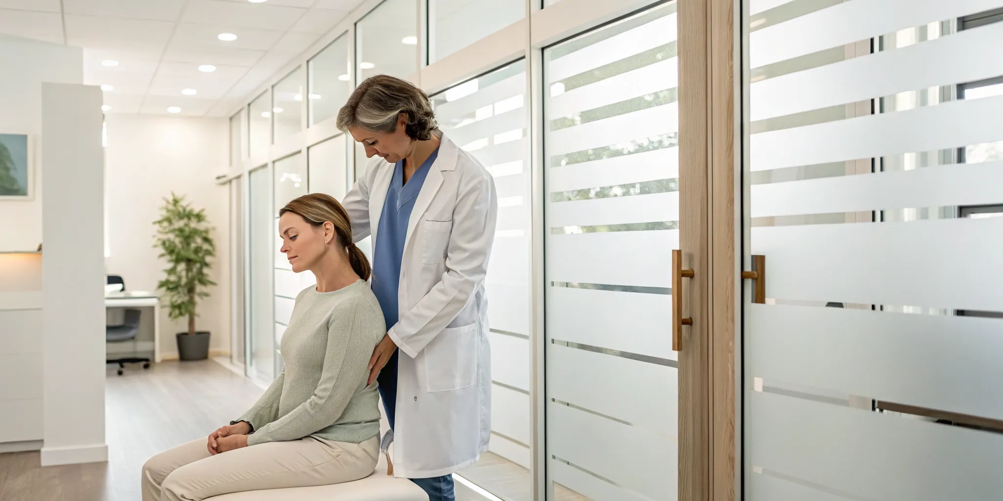 Cervicogenic headache treatment with a chiropractic cervical adjustment.