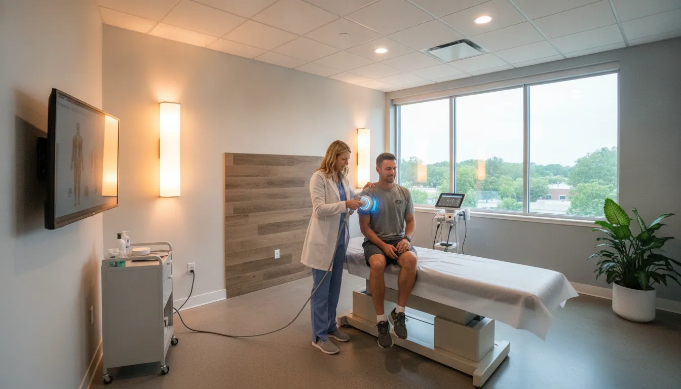 SoftWave therapy consultation session at a Tampa clinic