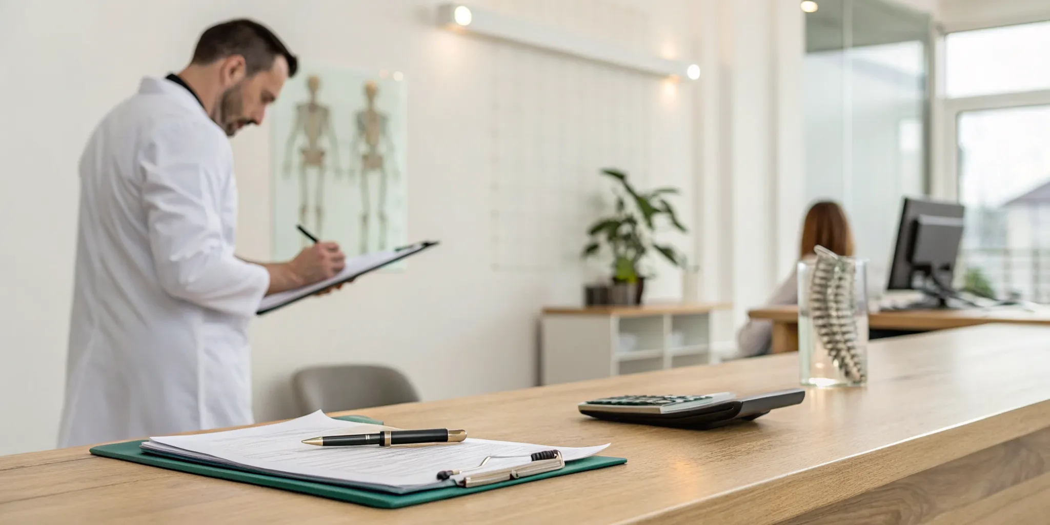 Chiropractor and patient discussing if chiropractic care is HSA eligible.