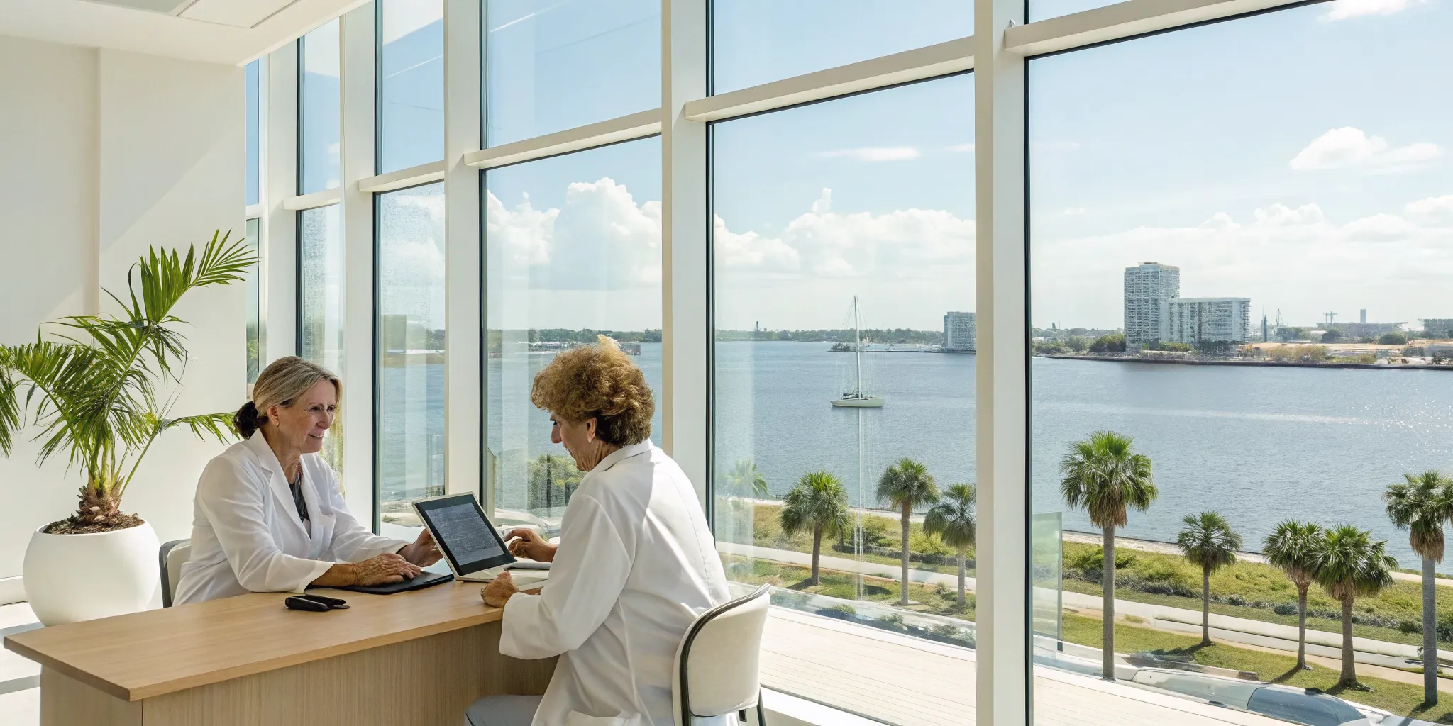 Doctors discussing a personalized functional medicine treatment plan in Tampa.
