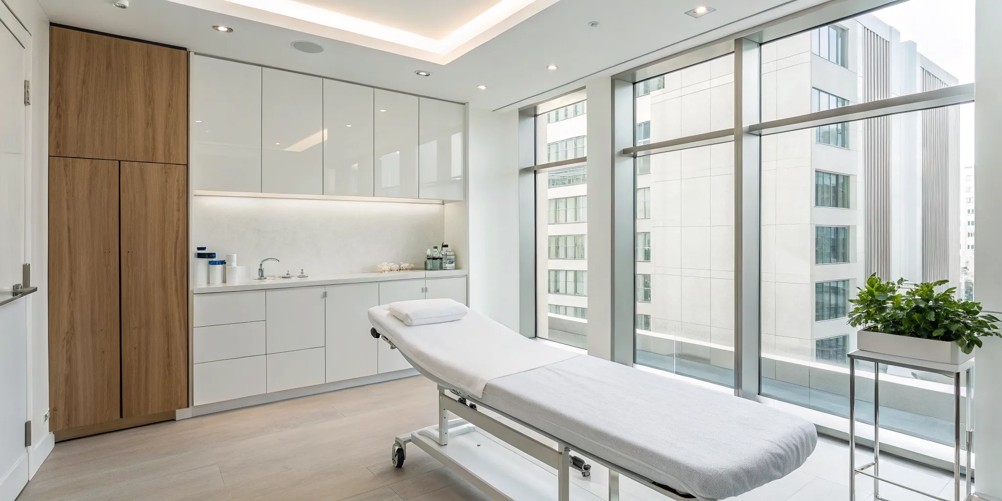 SoftWave therapy for heel pain in a modern Tampa treatment room.