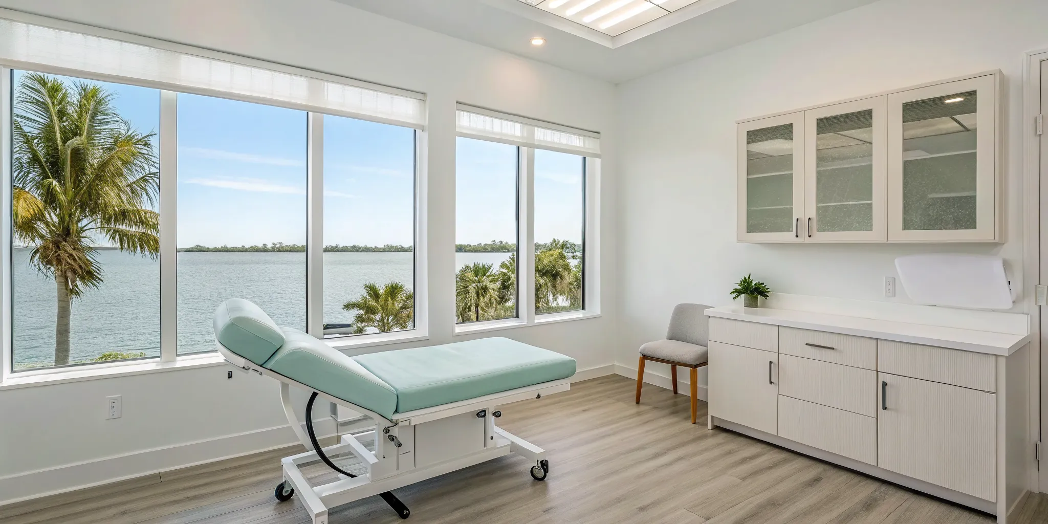 A professional room for a SoftWave therapy consultation in Tampa Bay.