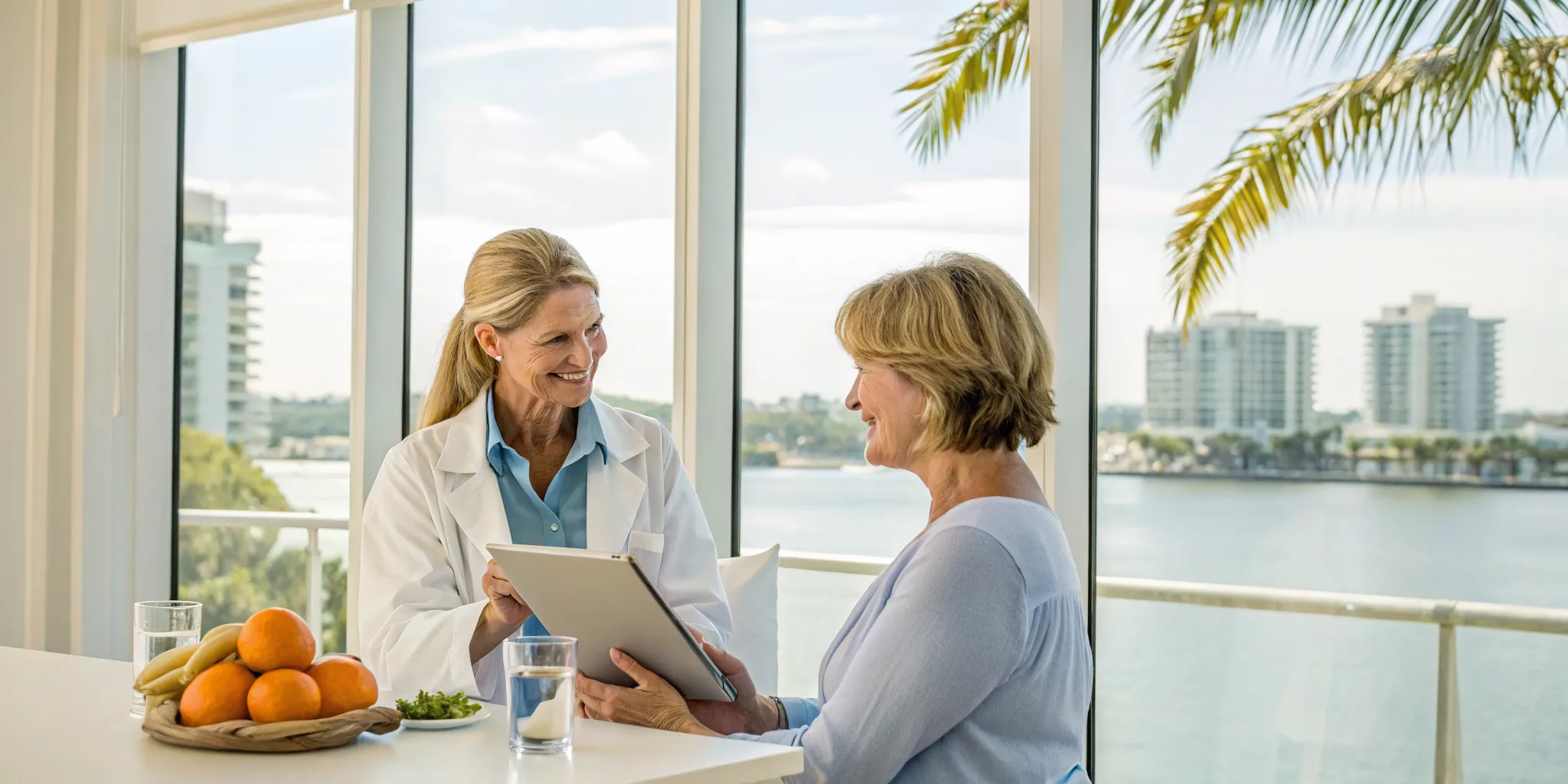A functional medicine doctor in Tampa helps a patient with chronic bloating.