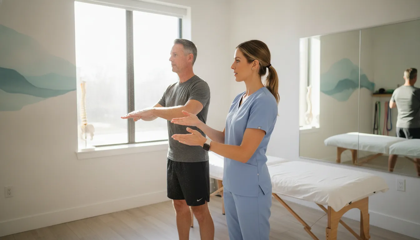 Patient consultation with a chiropractor in Tampa
