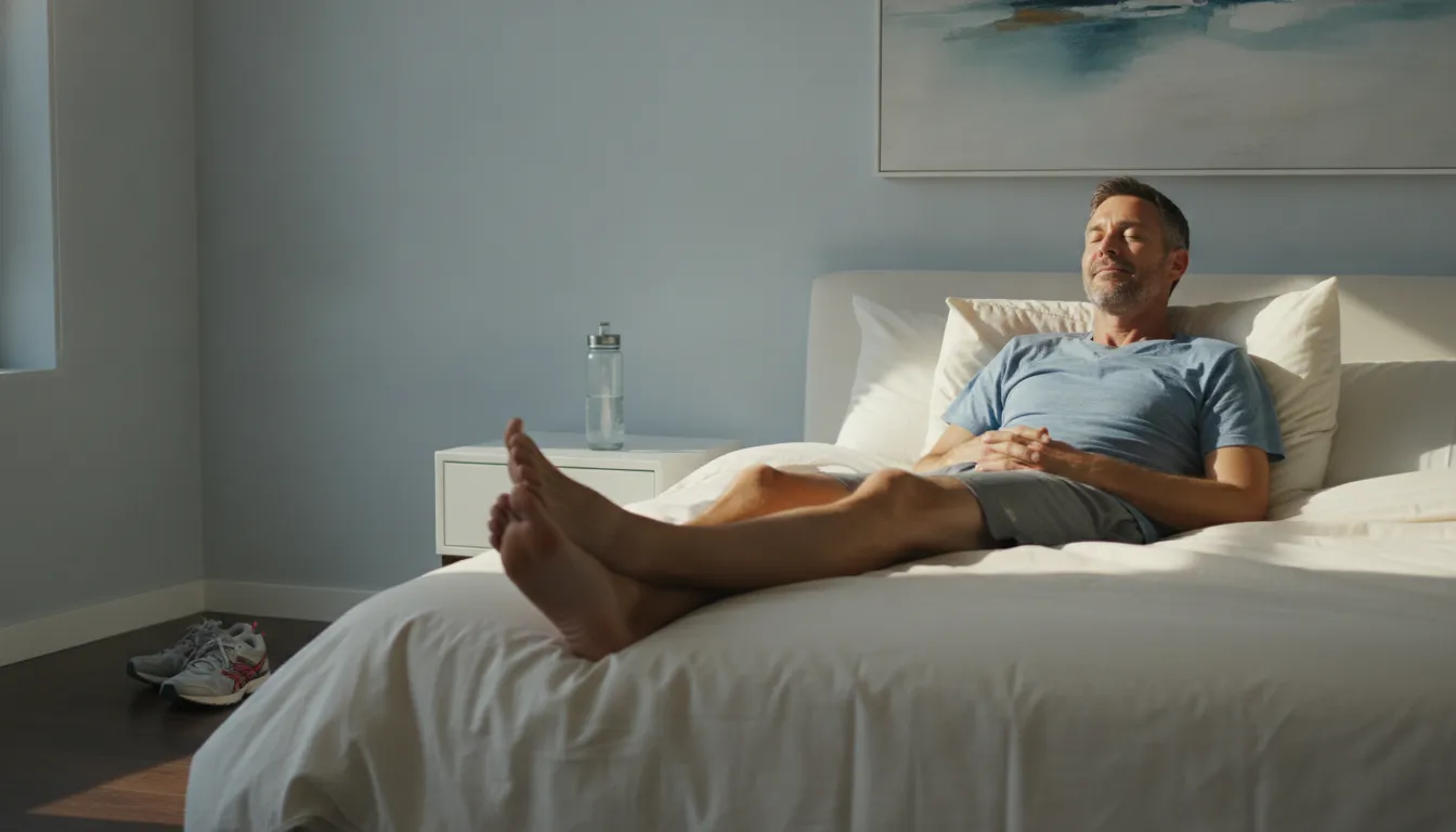 Former athlete resting after activity, illustrating sleep and recovery for former athletes over 40