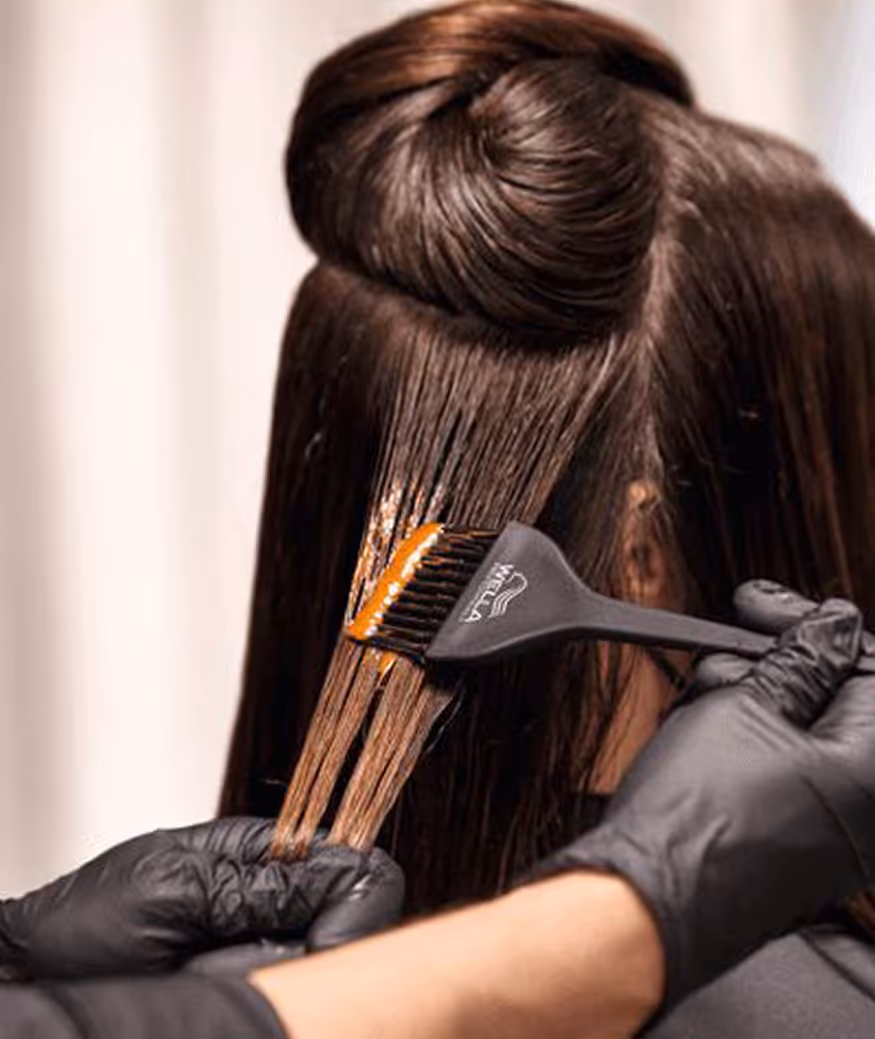 Vorher-Nachher Ergebnis einer professionellen Coloration