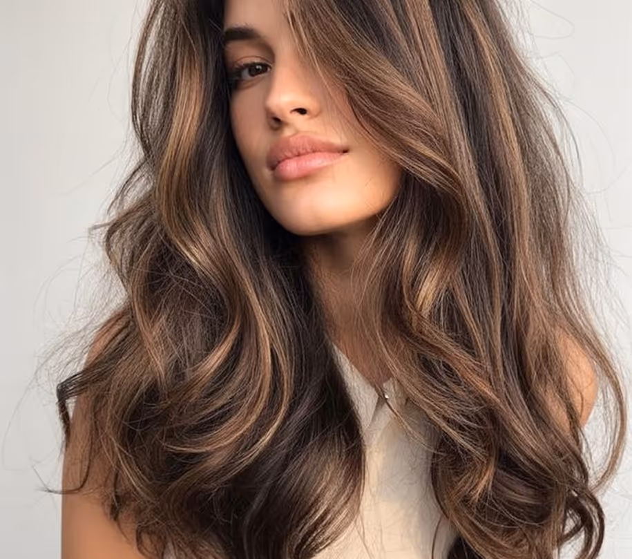 Vorher–Nachher Haarfärbung in warmem Blondton