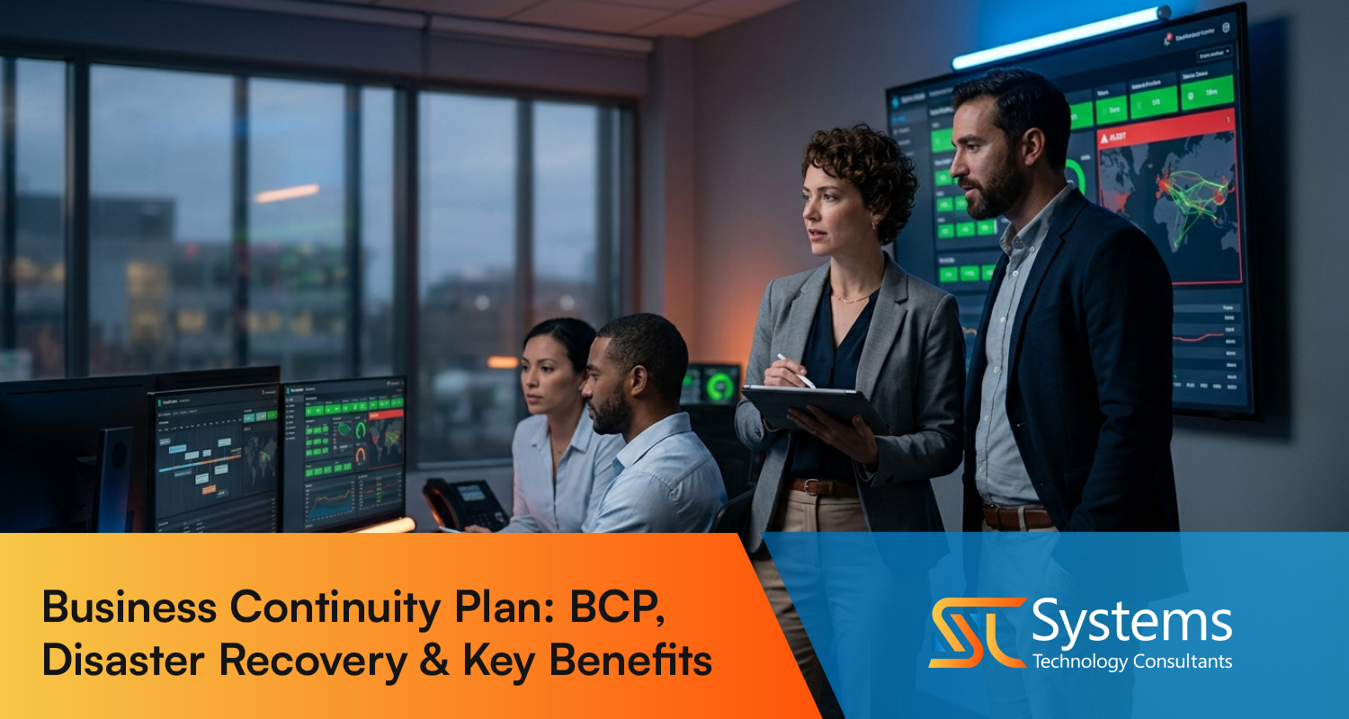 IT security agent working on his powerhouse software.