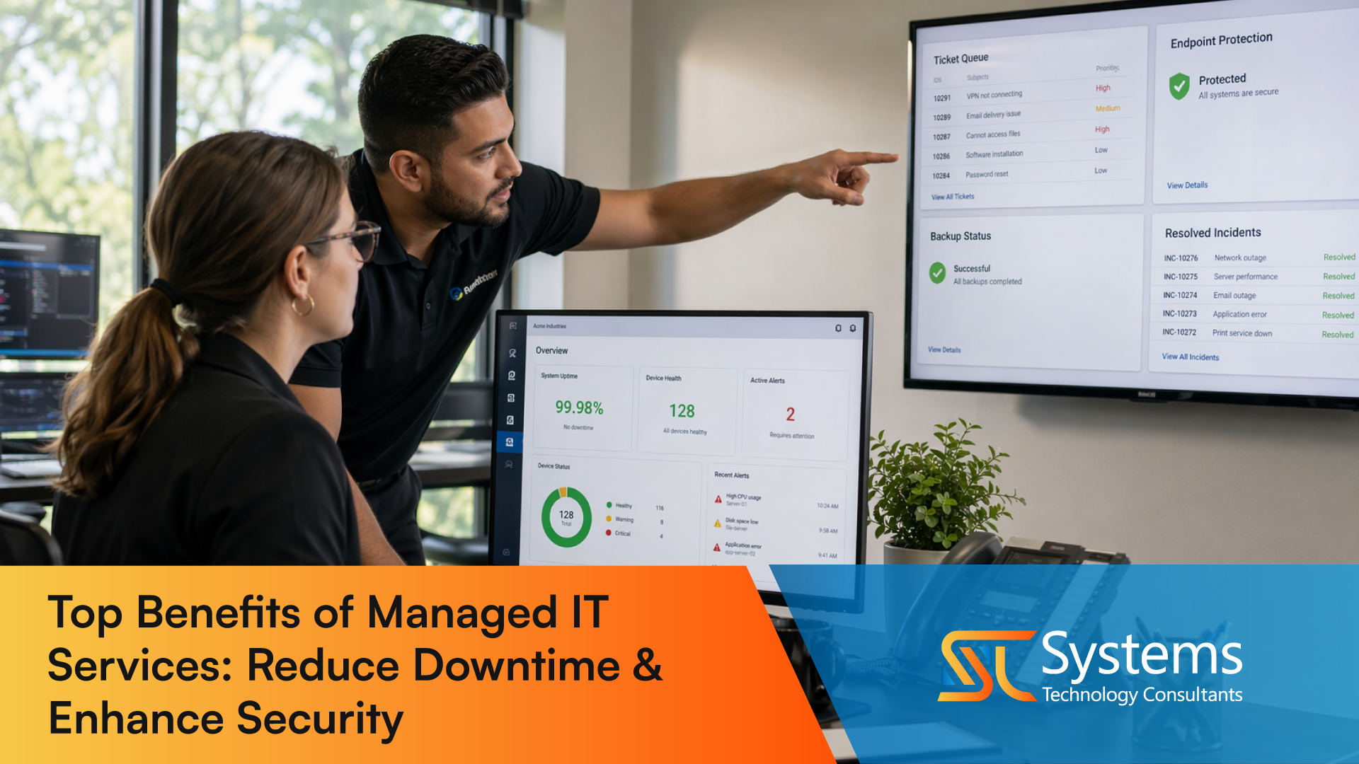 IT security agent working on his powerhouse software. 