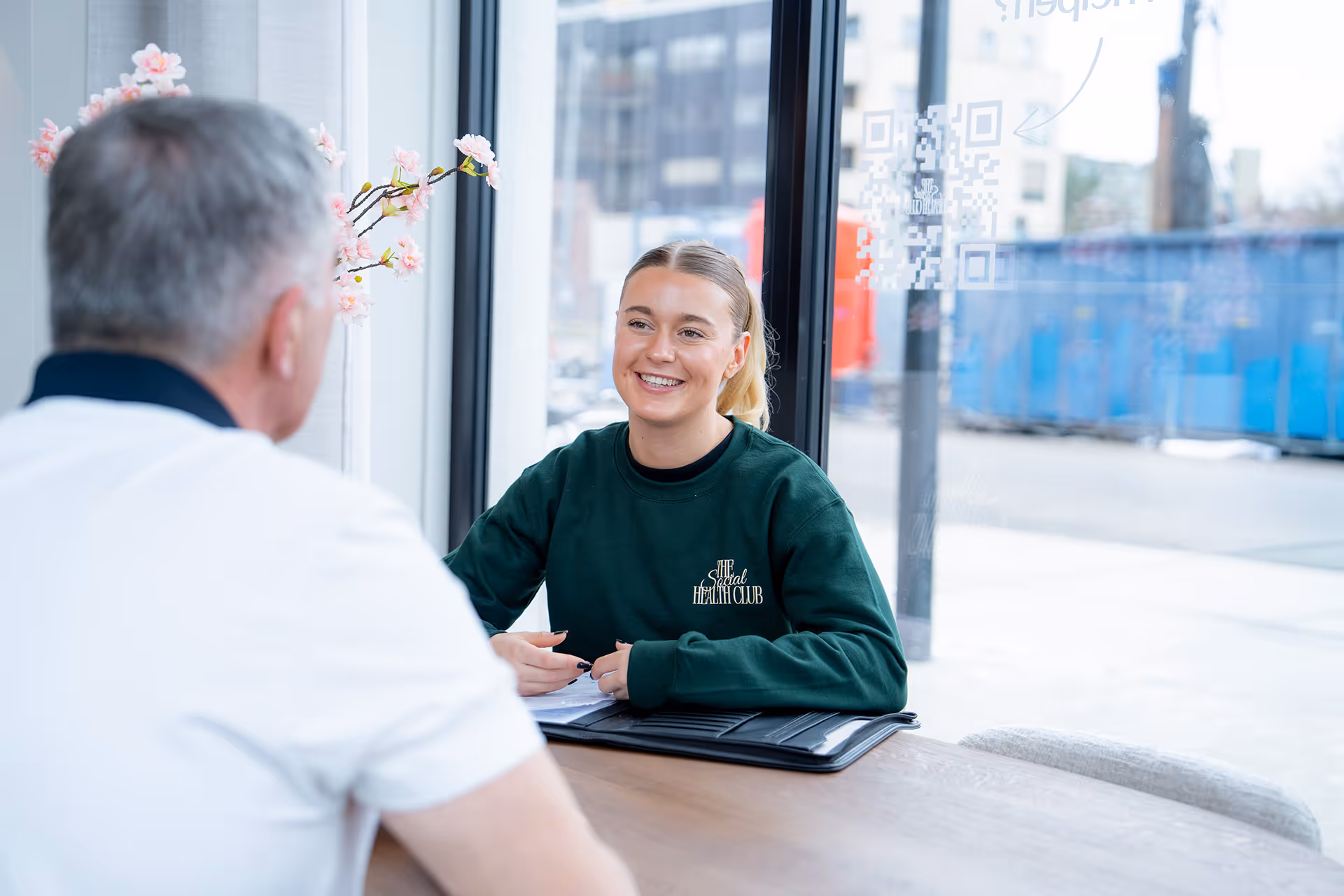 Gesprek bij The Social Health Club in Amsterdam Amstelkwartier