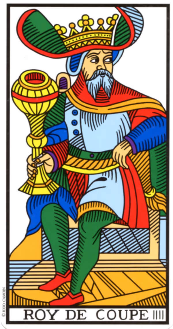 The King and Prince of Cups tarot card from the Thoth deck