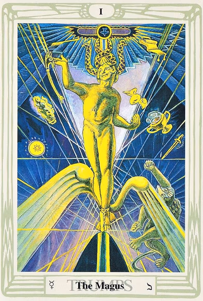 The Magician tarot card from the Rider deck