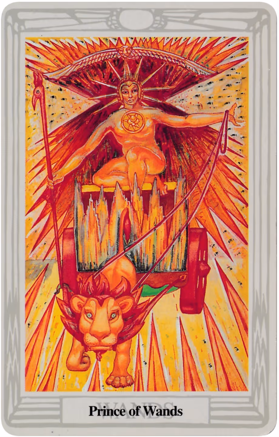 King of Wands / Prince of Wands tarot card from the Rider deck