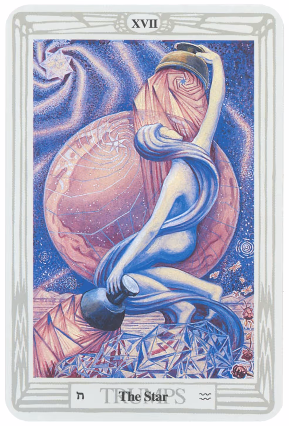 The Star tarot card from the Thoth deck